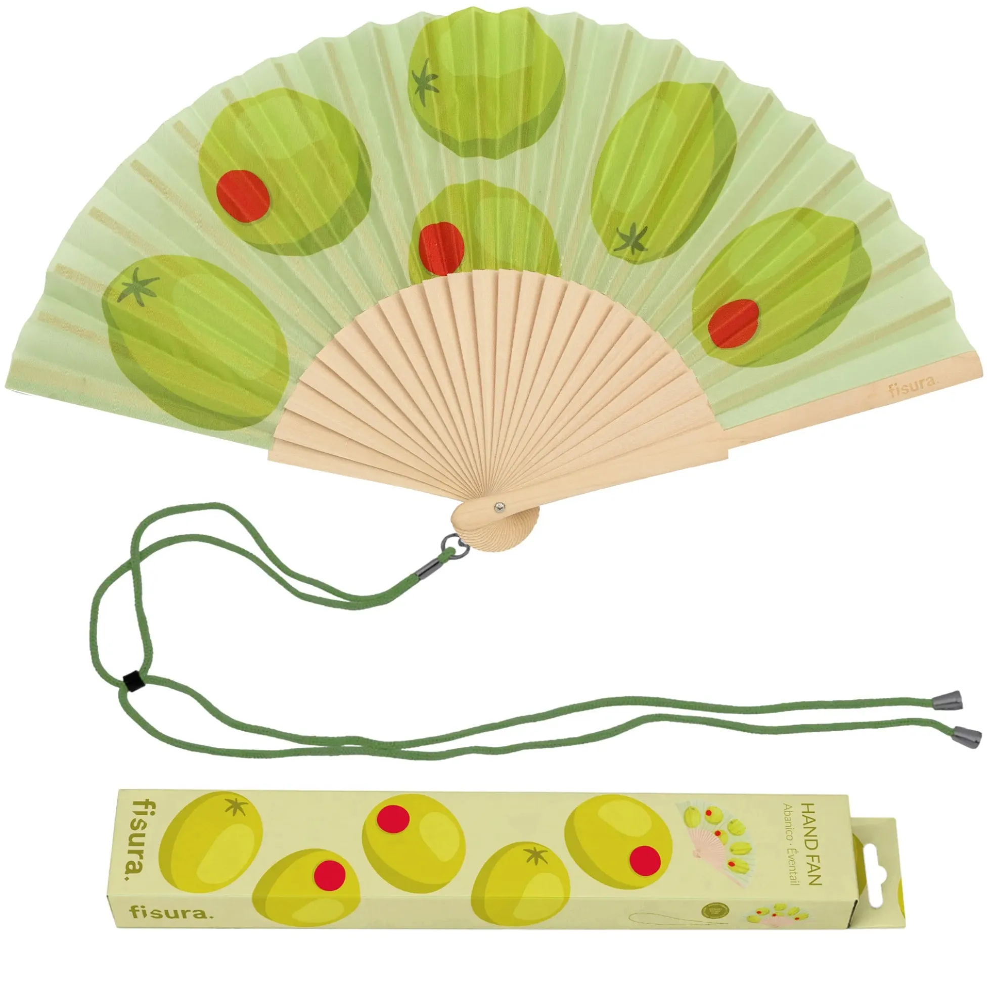 Abanico “Aceitunas”