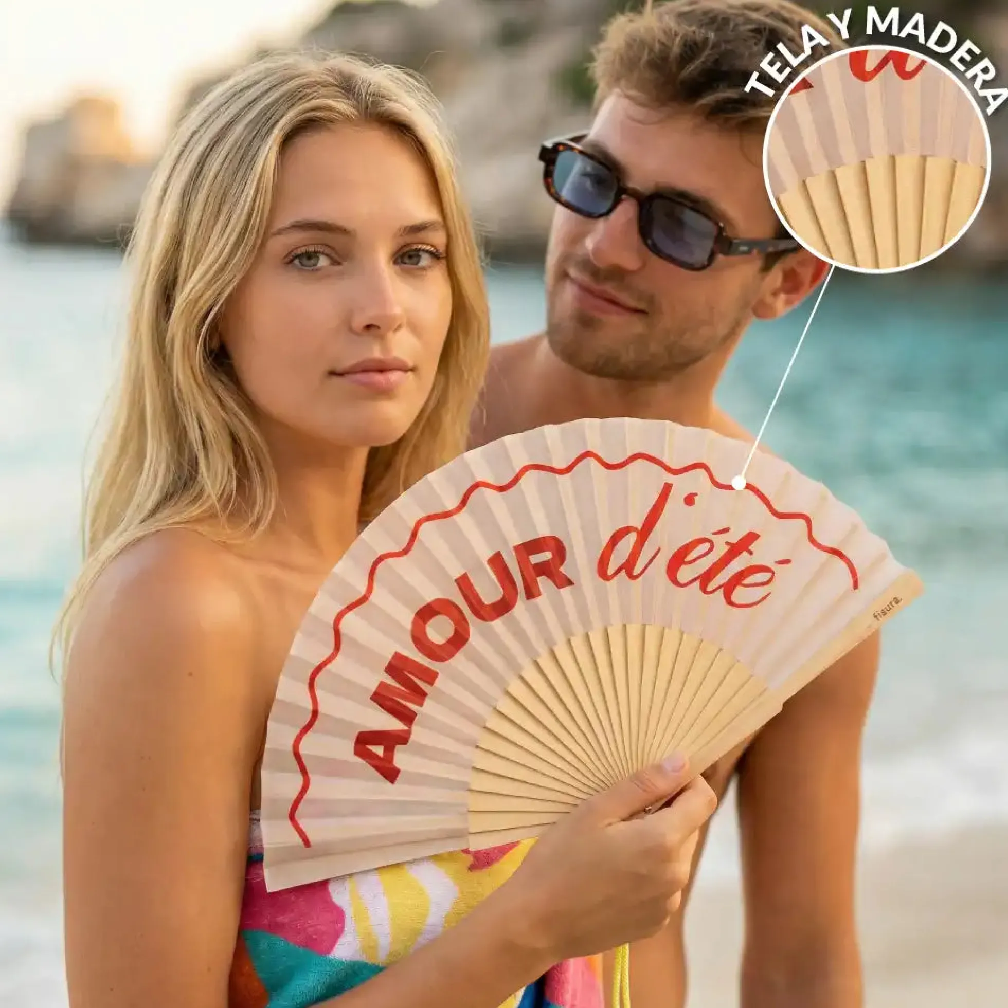 Abanico "Amour d'eté"