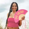 Abanico "Che caldo" rosa