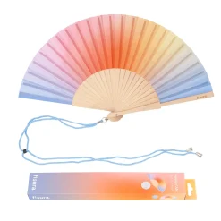 Abanico “Degradado” azul y naranja