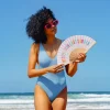 Abanico “Hotter than last summer” beige