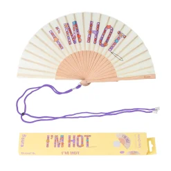 Abanico “I’m hot” abalorios