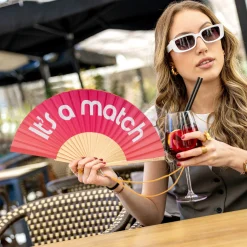 Abanico “It’s a match” degradado rosa