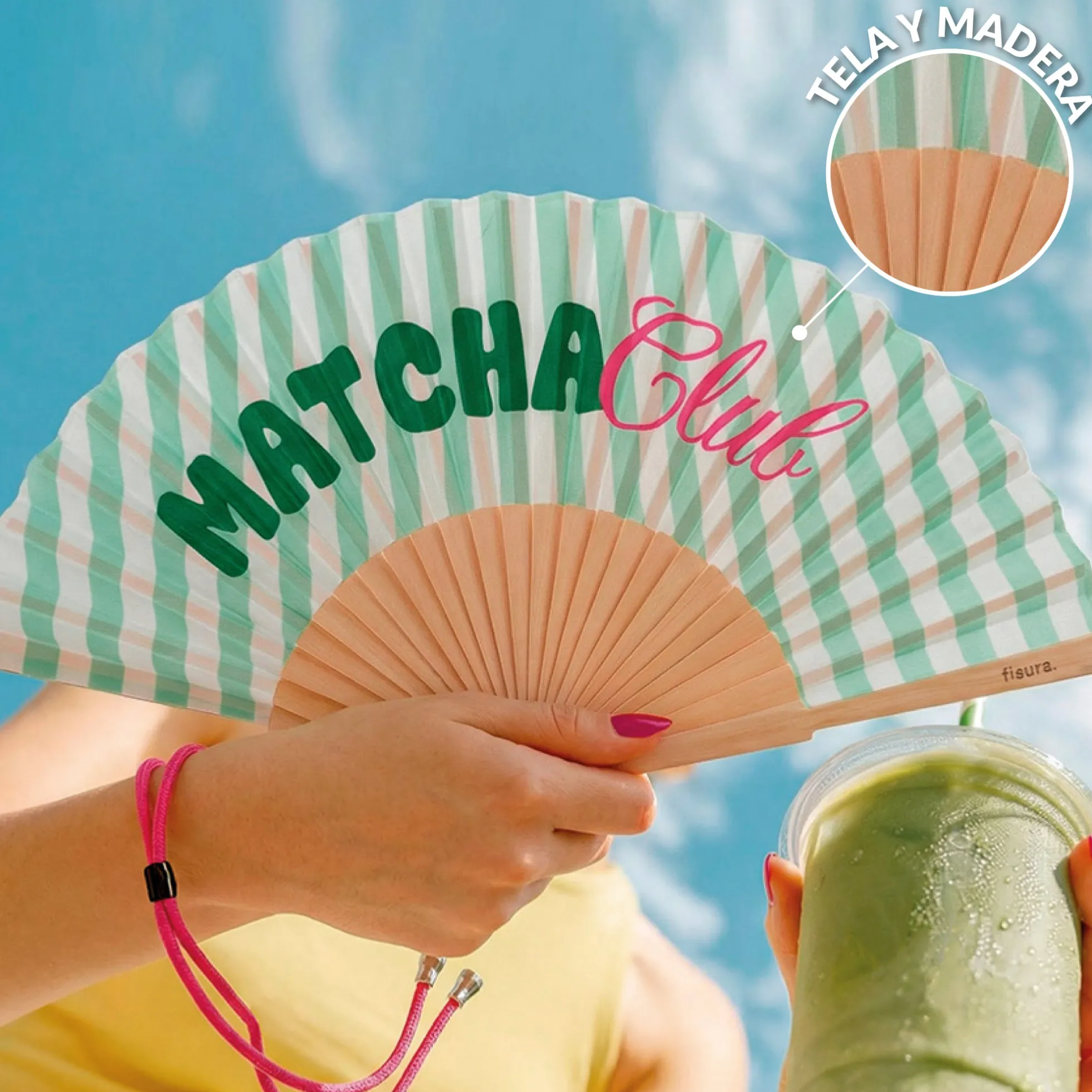 Abanico “Matcha club”