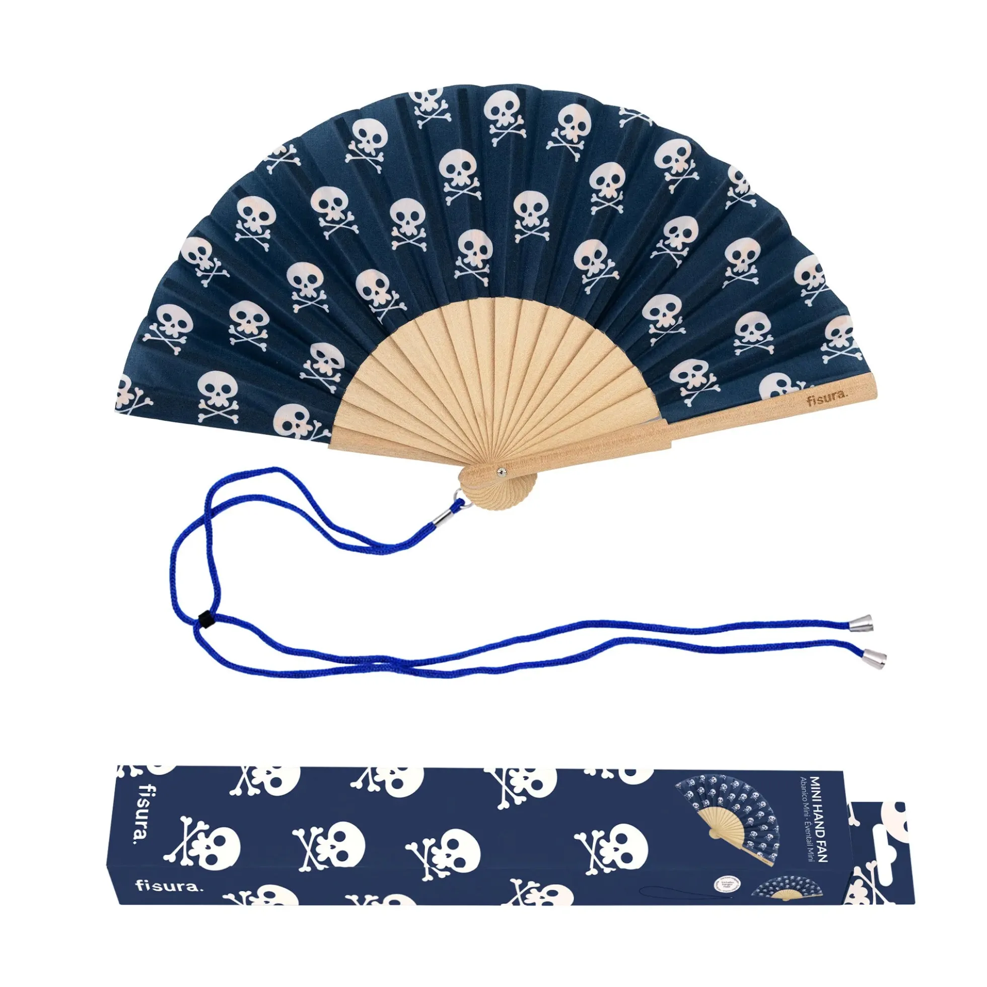 Abanico mini "Calaveras"