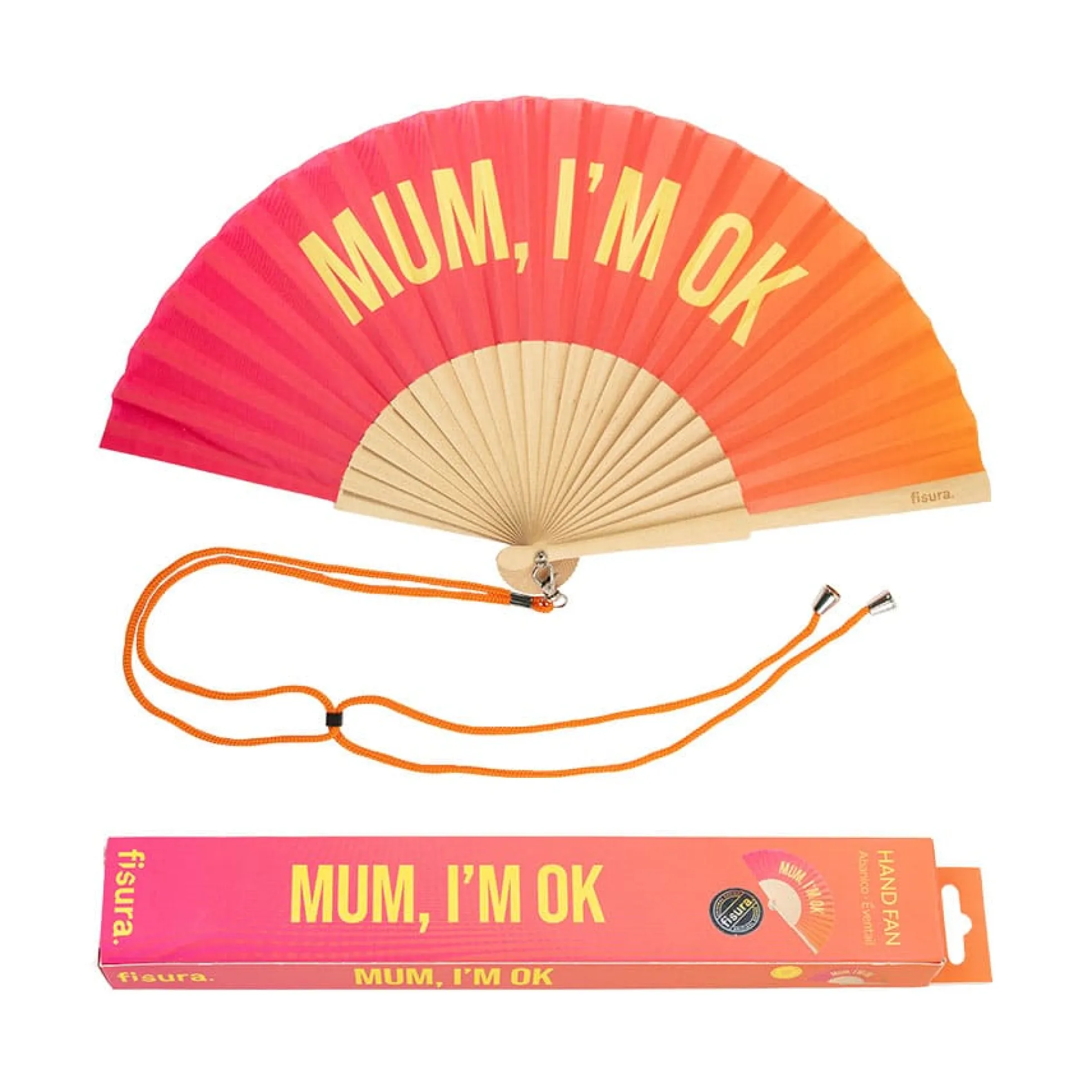 Abanico "Mum, I'm ok" degradado