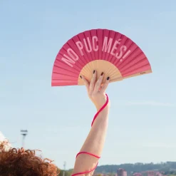 Abanico “no puc més!” degradado rosa