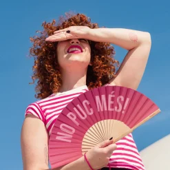 Abanico “no puc més!” degradado rosa