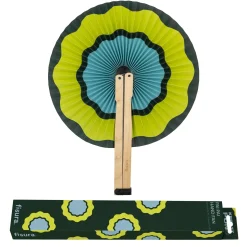 Abanico pai pai “Ondas verdes”