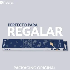 Abanico “Paisley” azul