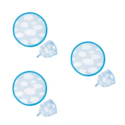 Abanico plegable “Nubes” 3 unidades