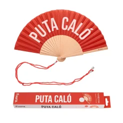 Abanico “Puta caló” rojo