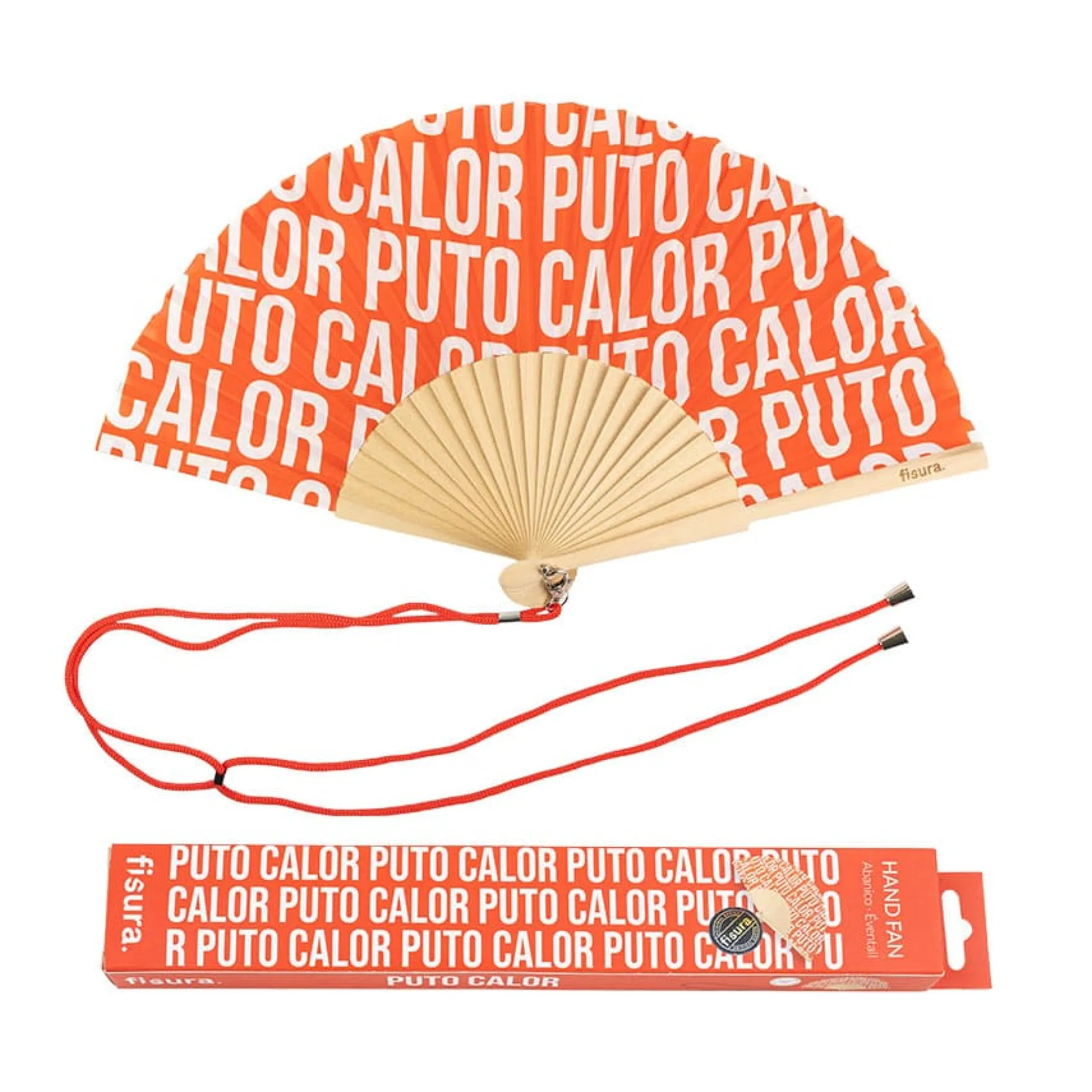 Abanico"Puto calor" patrón