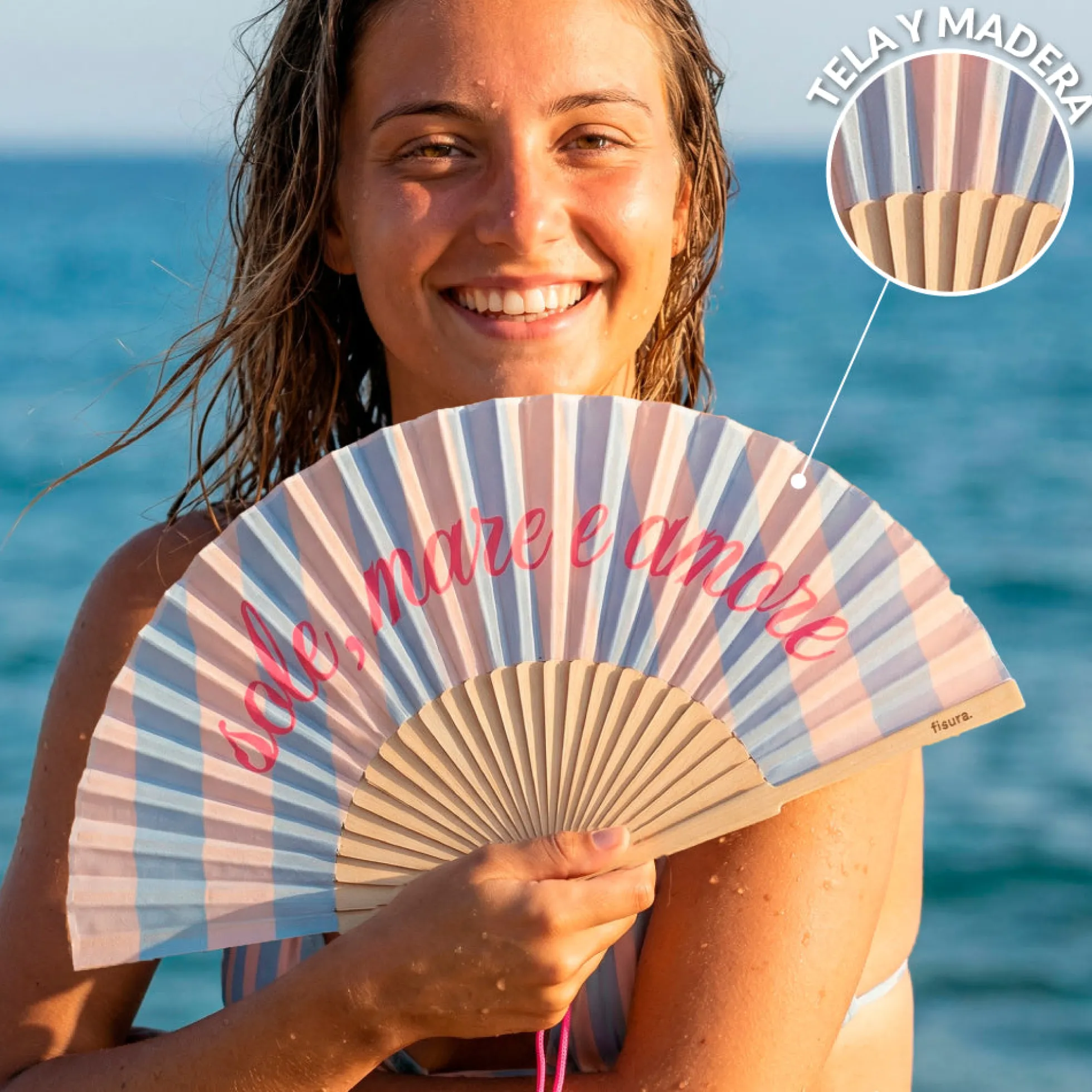 Abanico "Sole, mare e amore"