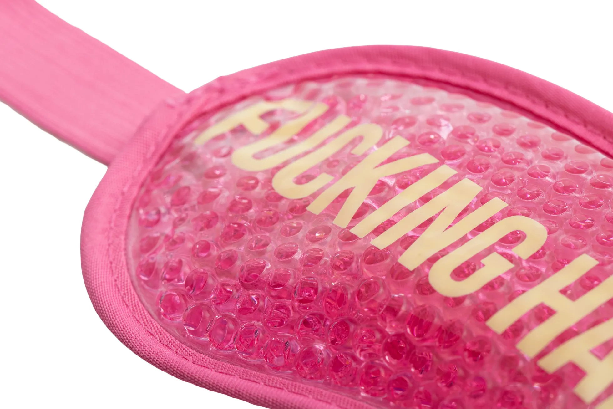 Antifaz de gel “Fucking hangover” rosa