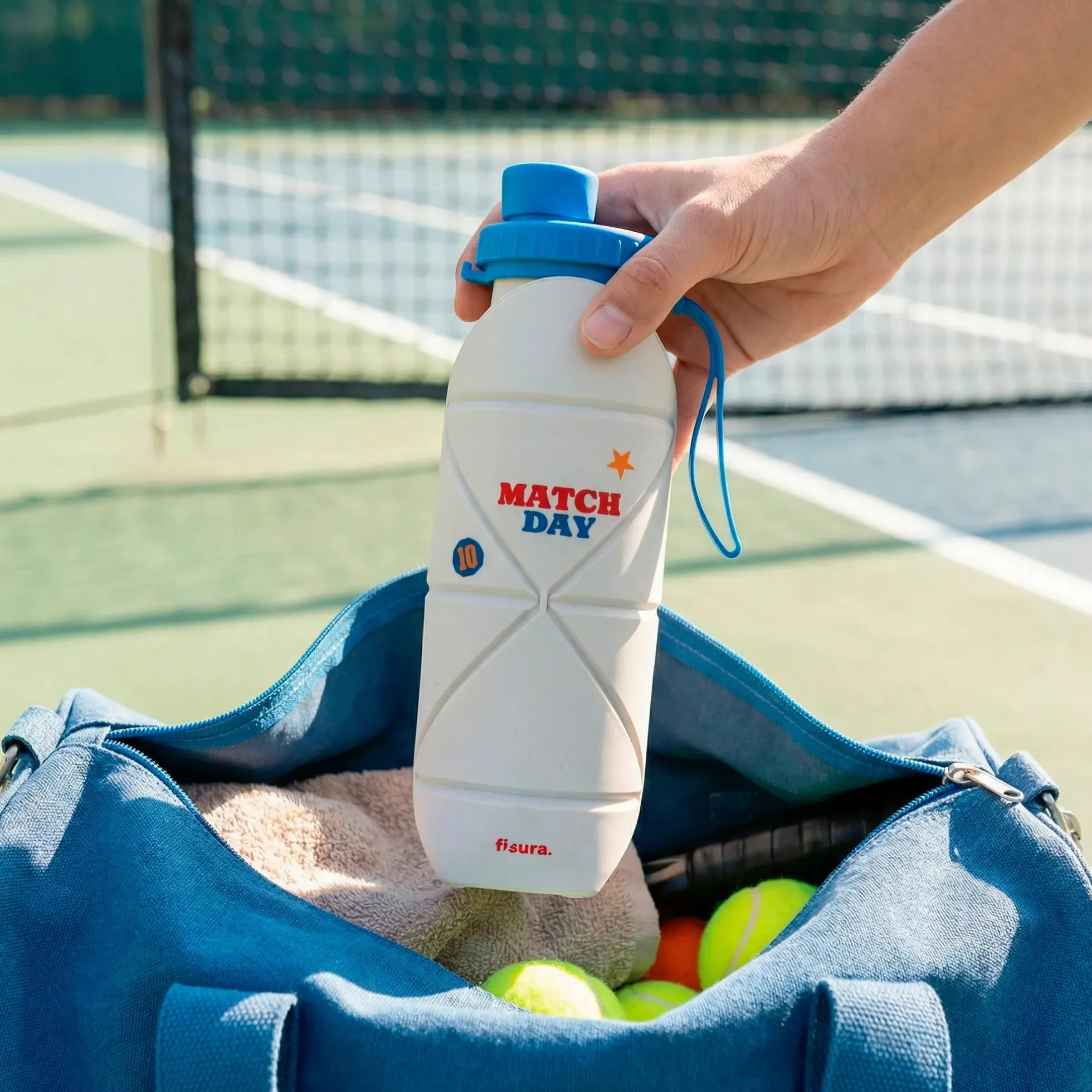 Botella plegable "Match day"