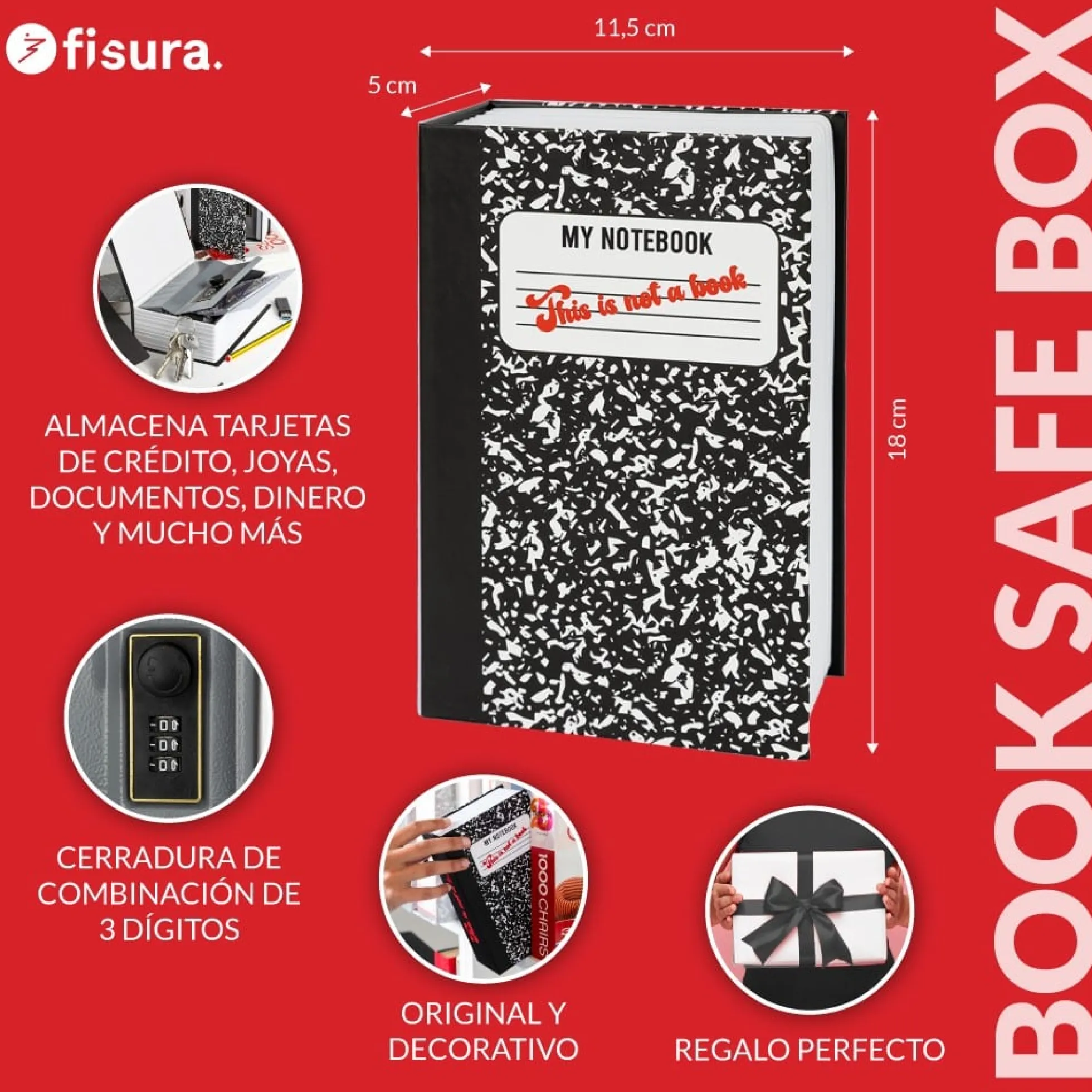 Caja fuerte libro “This is not a book”