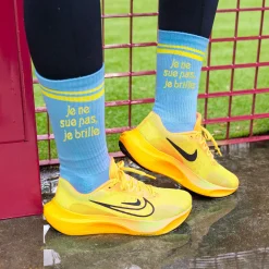 Calcetines Unisex “Je ne sue pas, je brille” azul