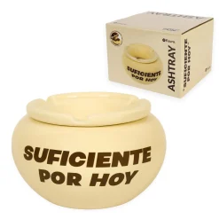 Cenicero con tapa “Suficiente por hoy”