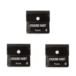 Cenicero portátil “Fucking habit” 3 unidades
