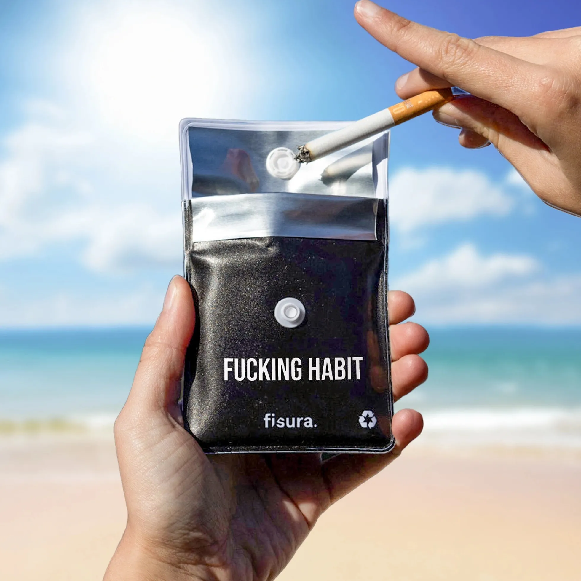 Cenicero portátil “Fucking habit”