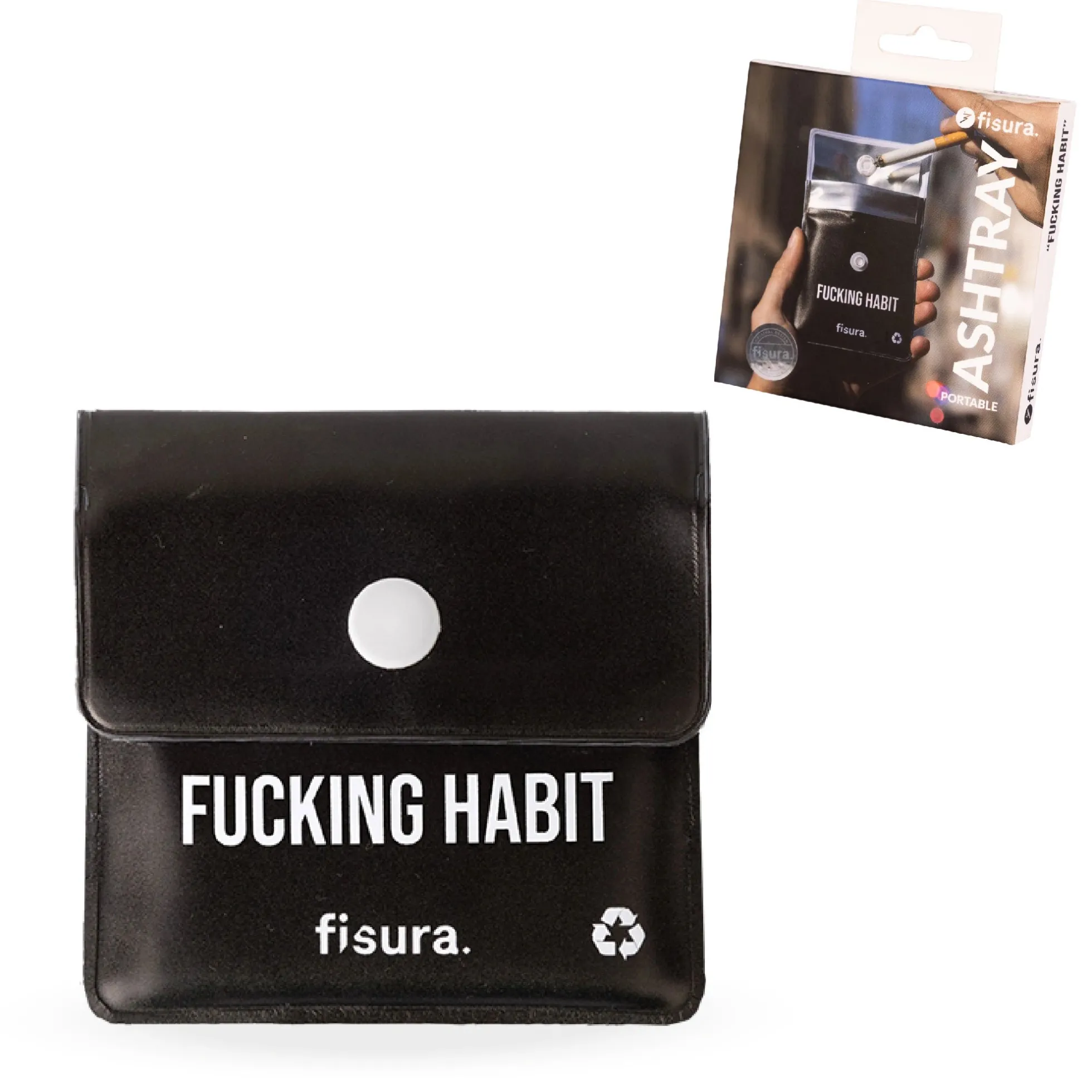 Cenicero portátil “Fucking habit”