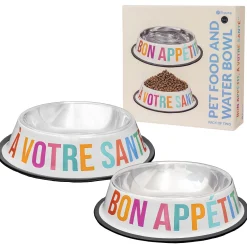 Comedero y bebedero “Bon appétit, à votre santé”