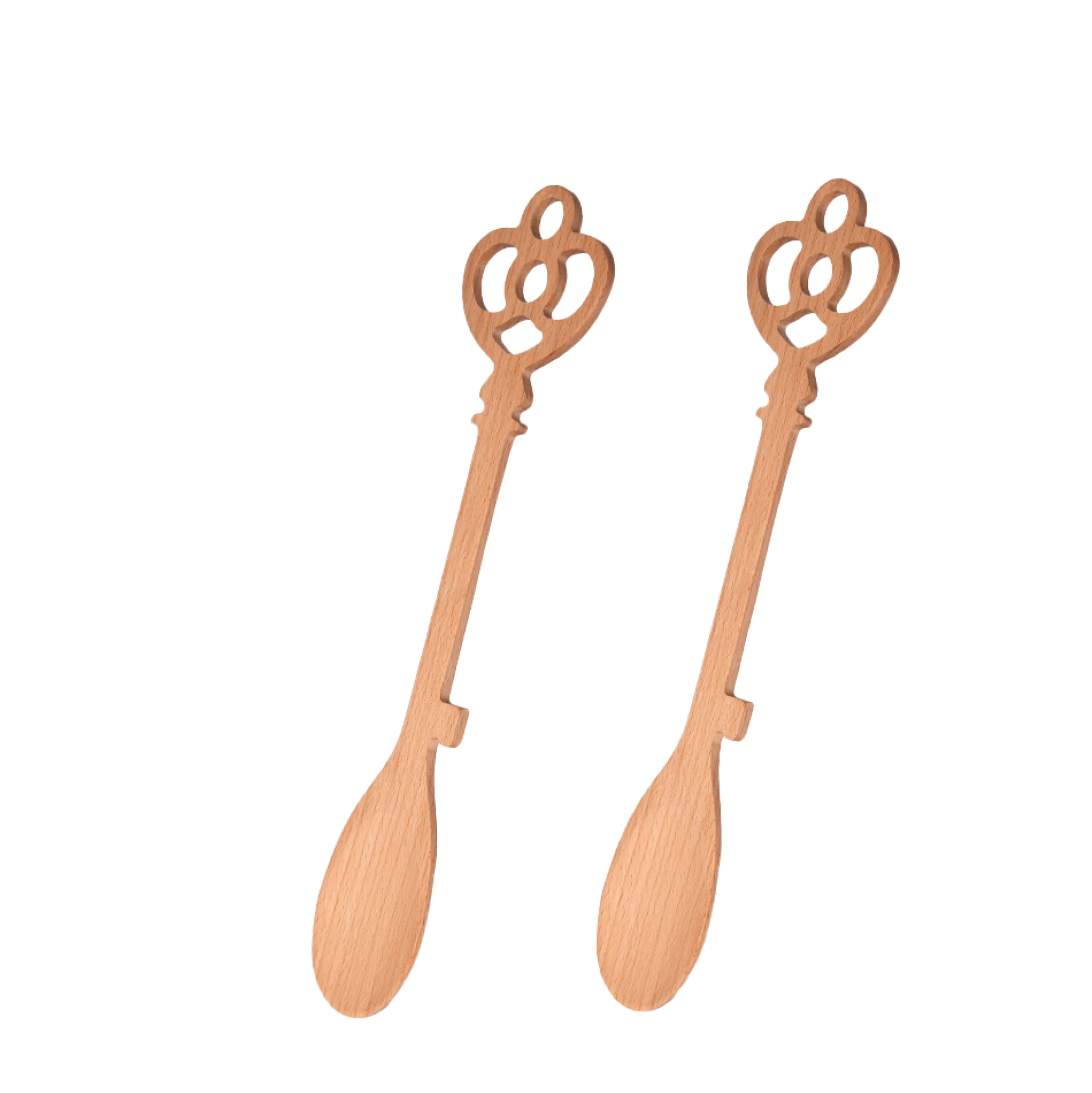 Cucharas de madera “llave castillo” (pack de 2)