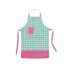 Delantal de cocina cuadros vichy verde
