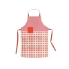 Delantal de cocina vichy rojo