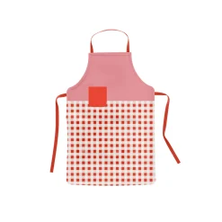 Delantal de cocina vichy rojo