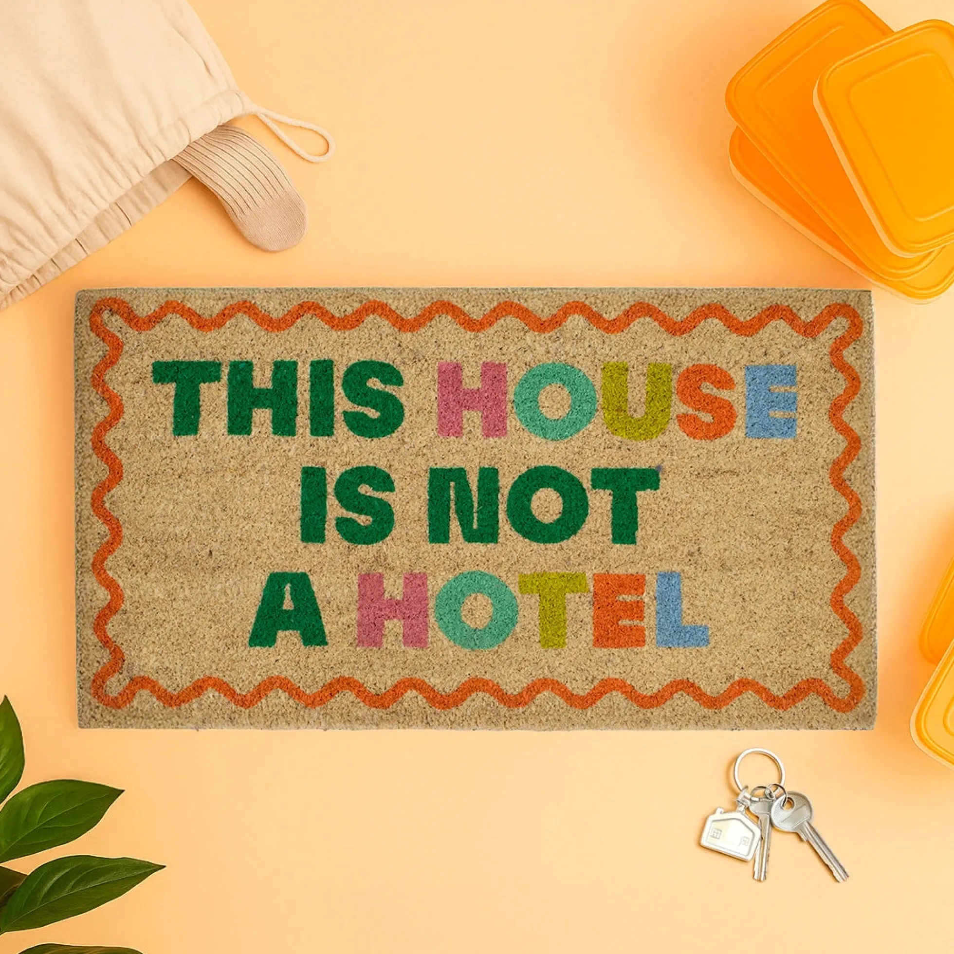 Felpudo “This house is not a hotel”