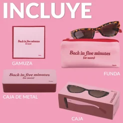 Gafas de sol “Back in five minutes”