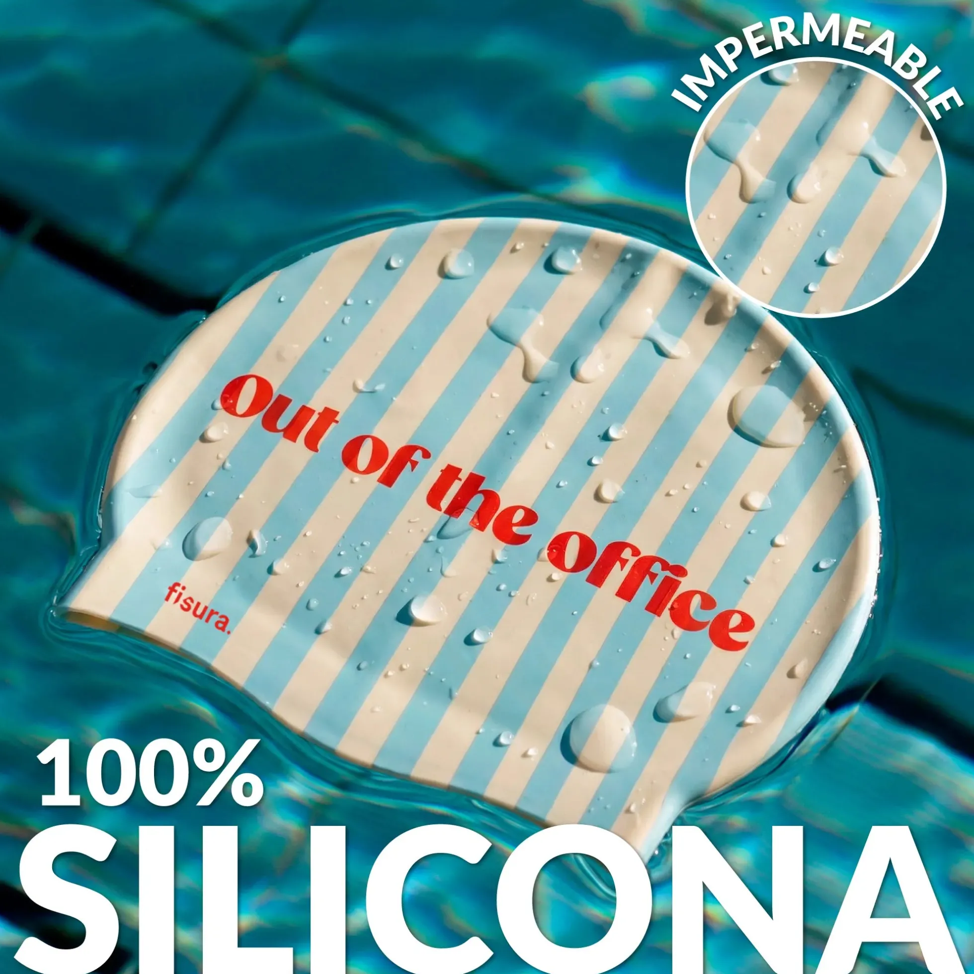 Gorro de piscina “Out of the office”