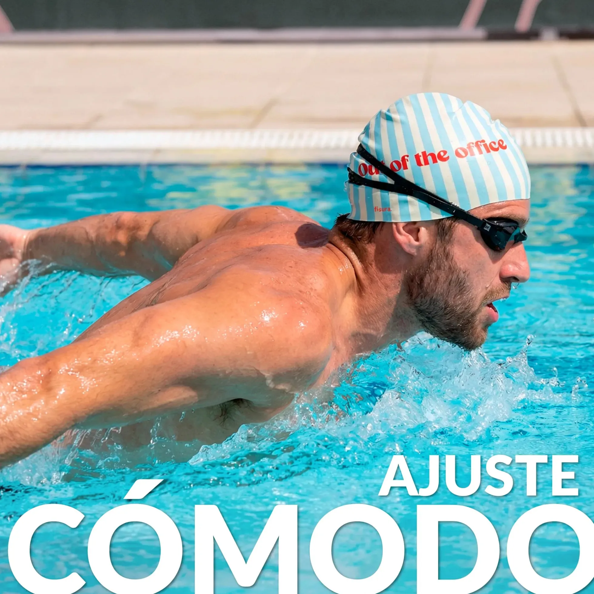 Gorro de piscina “Out of the office”