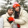 Gorro "I'm cold" gris y verde