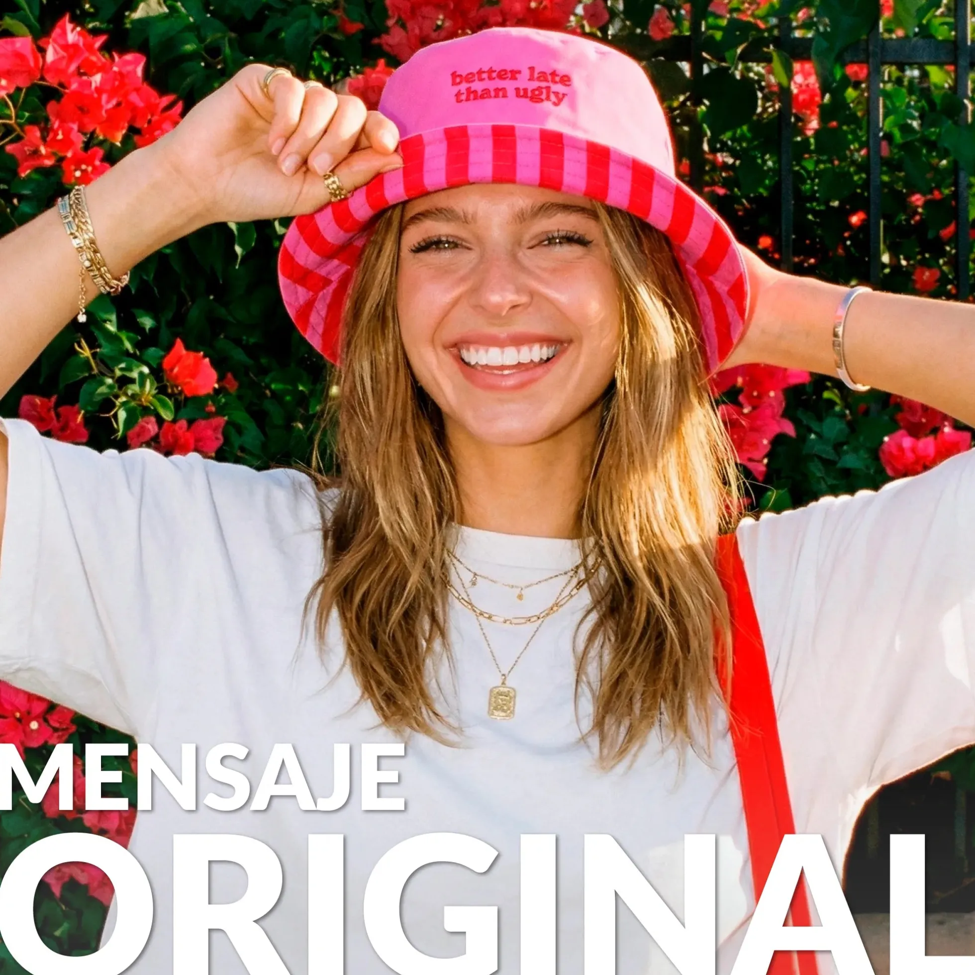 Gorro pescador “Better late than ugly”