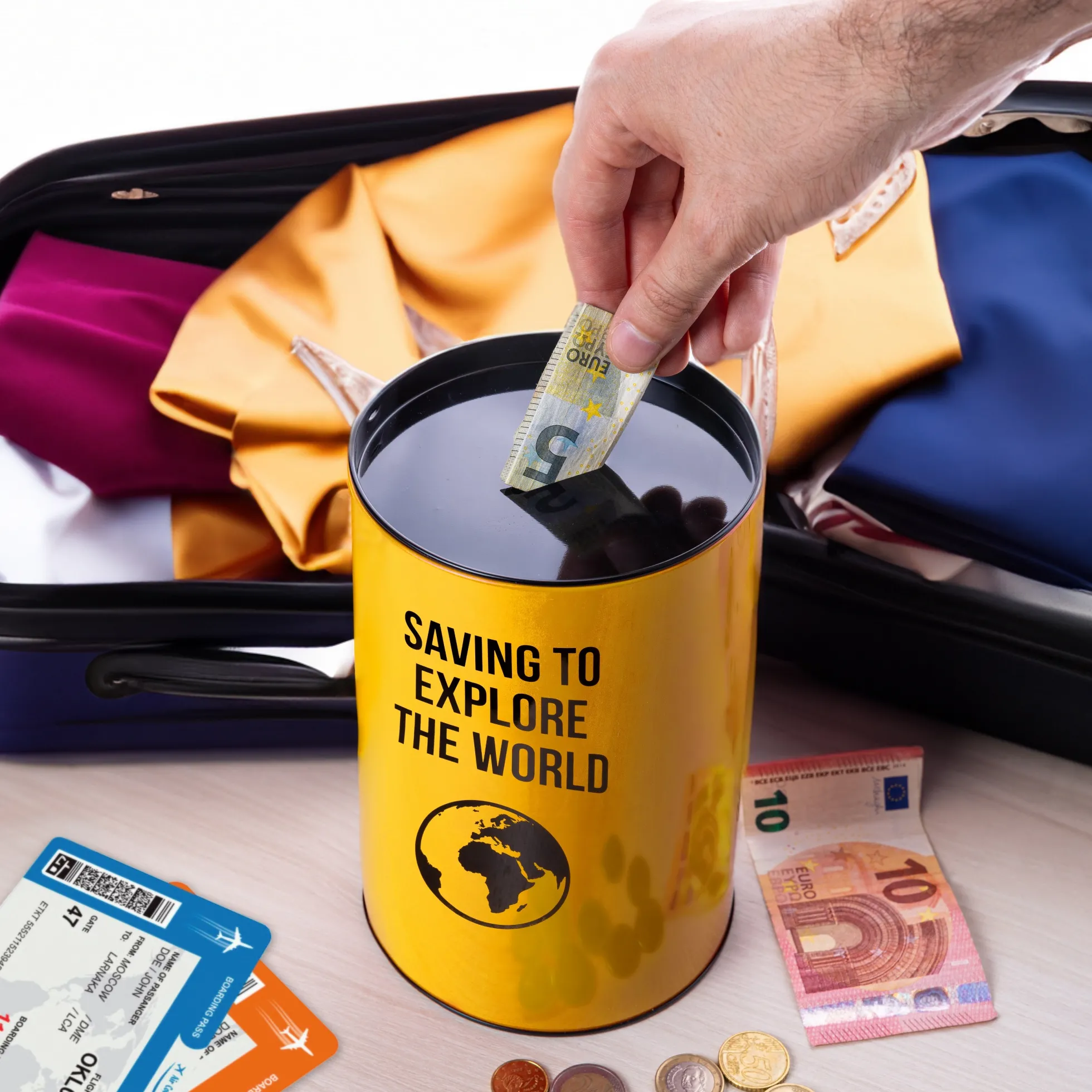 Hucha grande "Saving to explore"