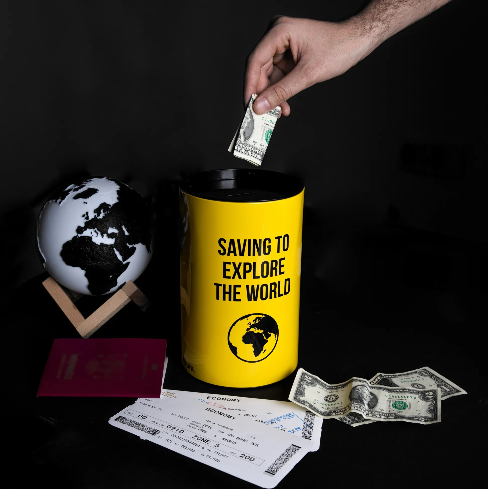 Hucha grande "Saving to explore"