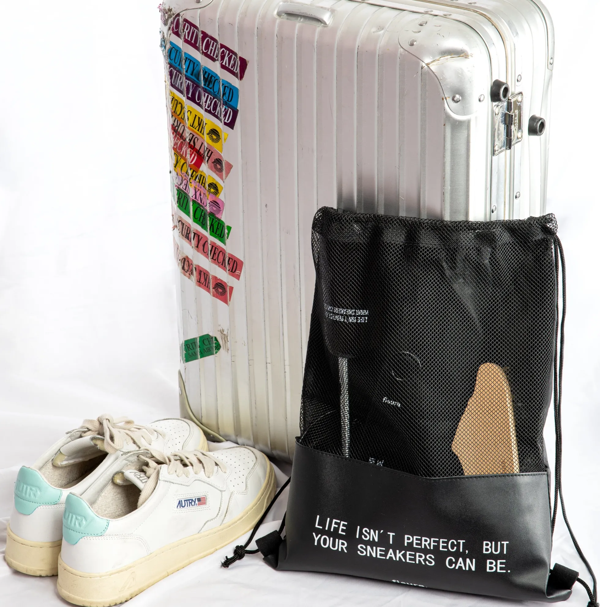Kit limpieza zapatillas de viaje