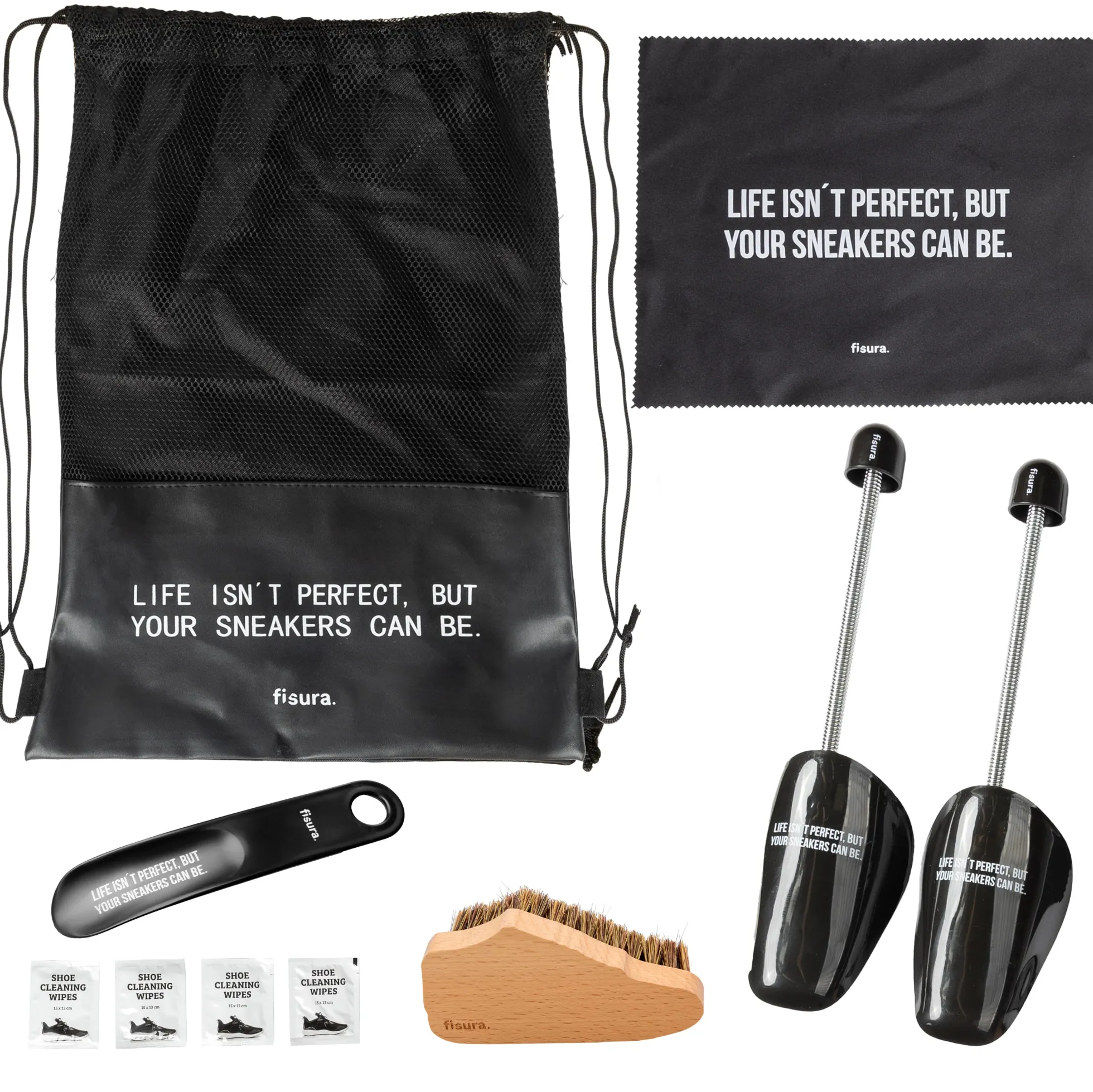 Kit limpieza zapatillas de viaje