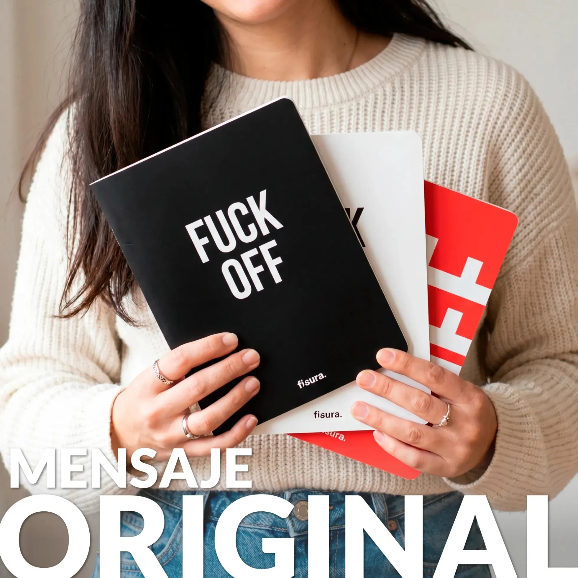 Libreta A5 “Fuck off” pack de 3