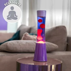 Lámpara de lava degradado morado