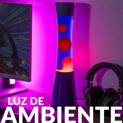 Lámpara de lava degradado morado