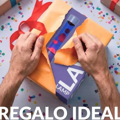 Lámpara de lava degradado morado