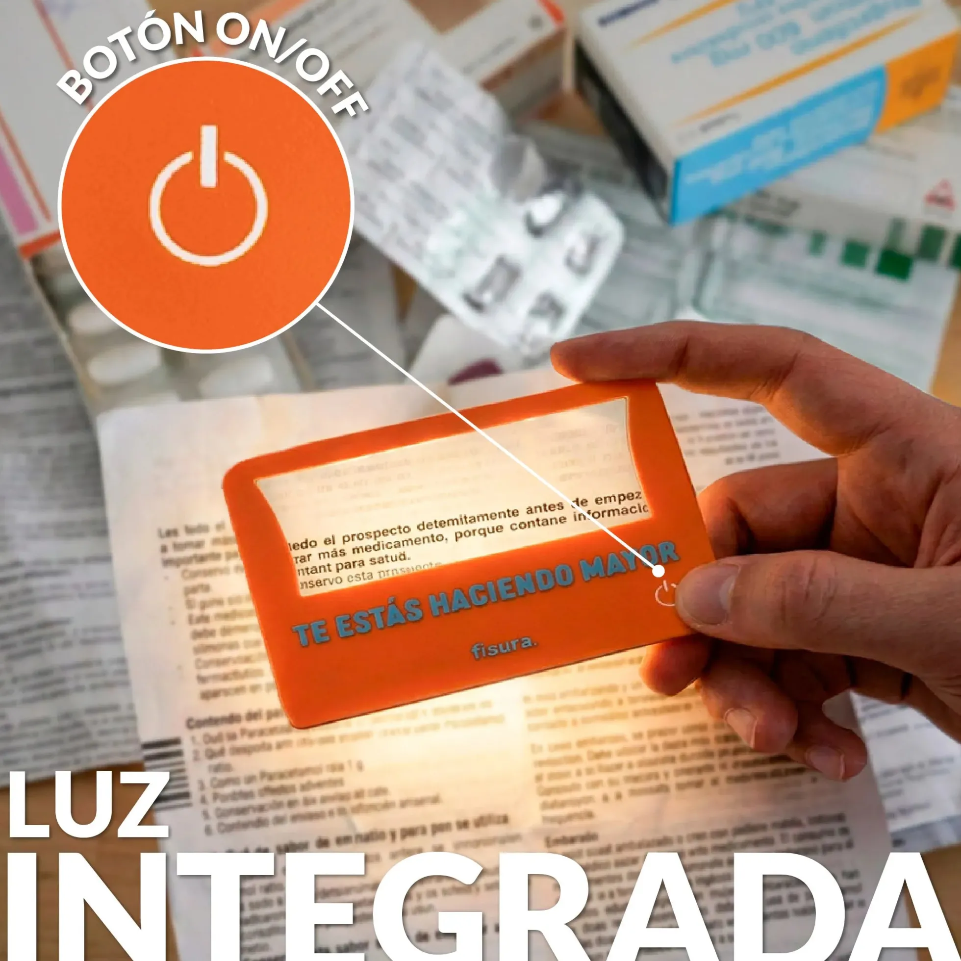 Lupa de aumento "Te estás haciendo mayor"
