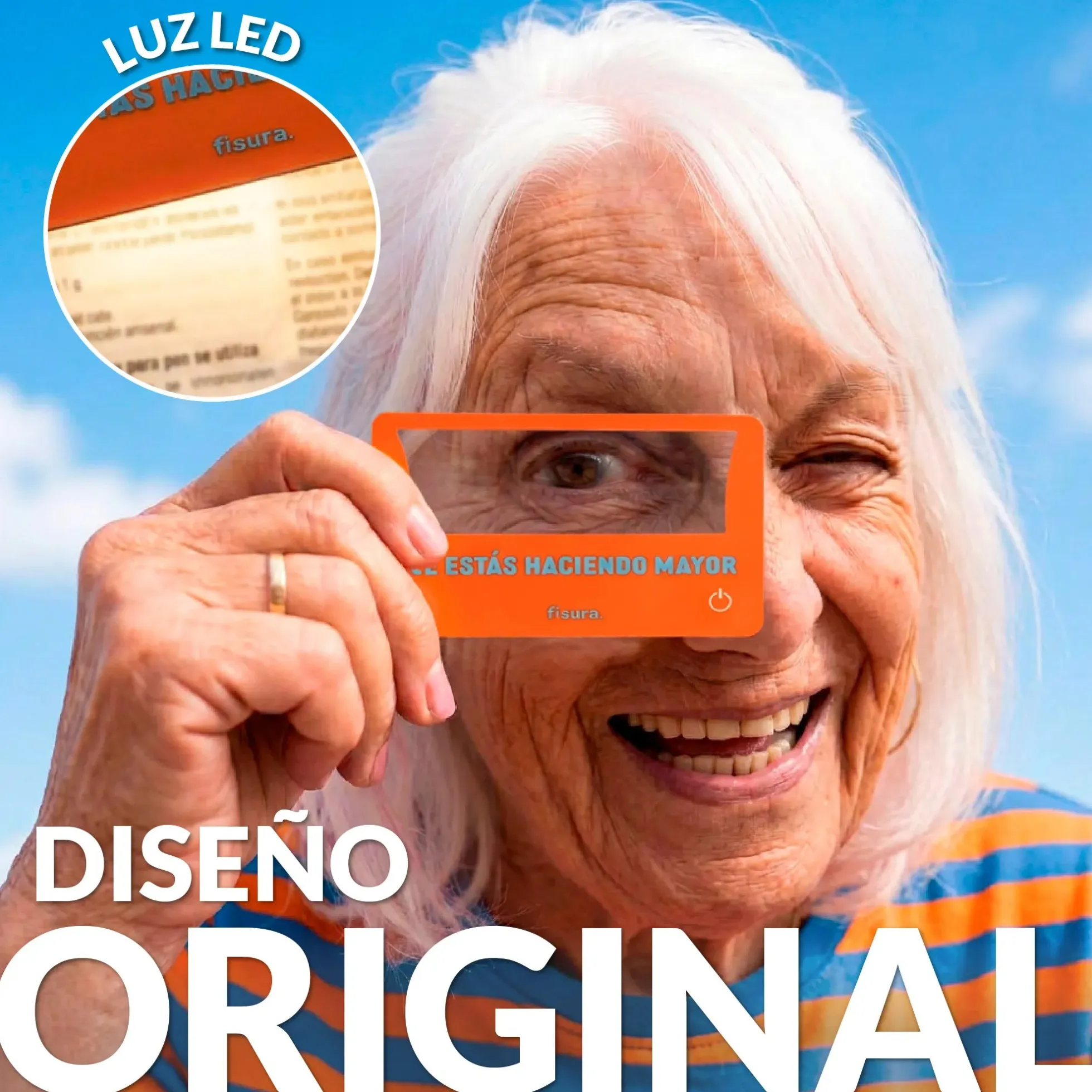 Lupa de aumento "Te estás haciendo mayor"