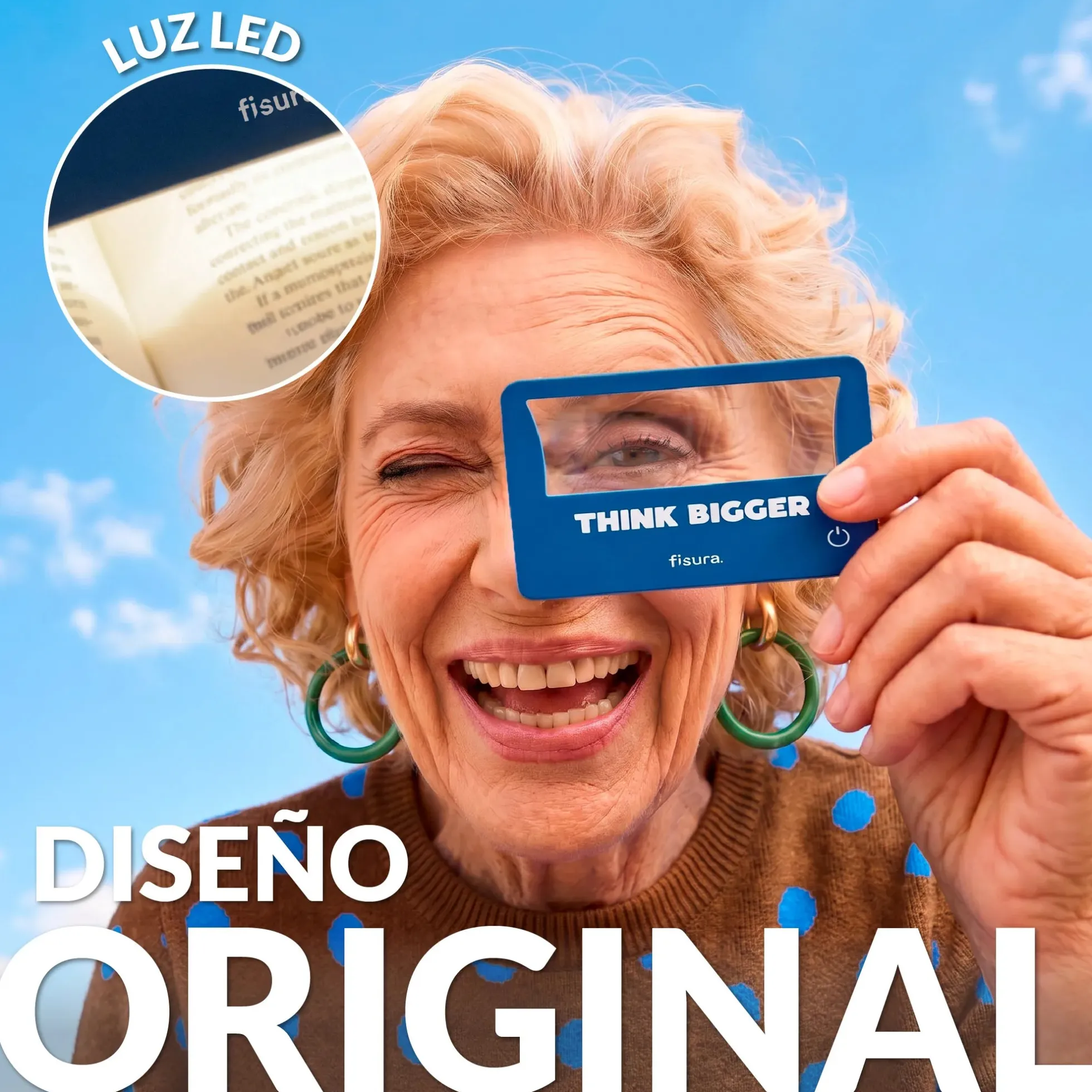 Lupa de aumento "Think bigger"