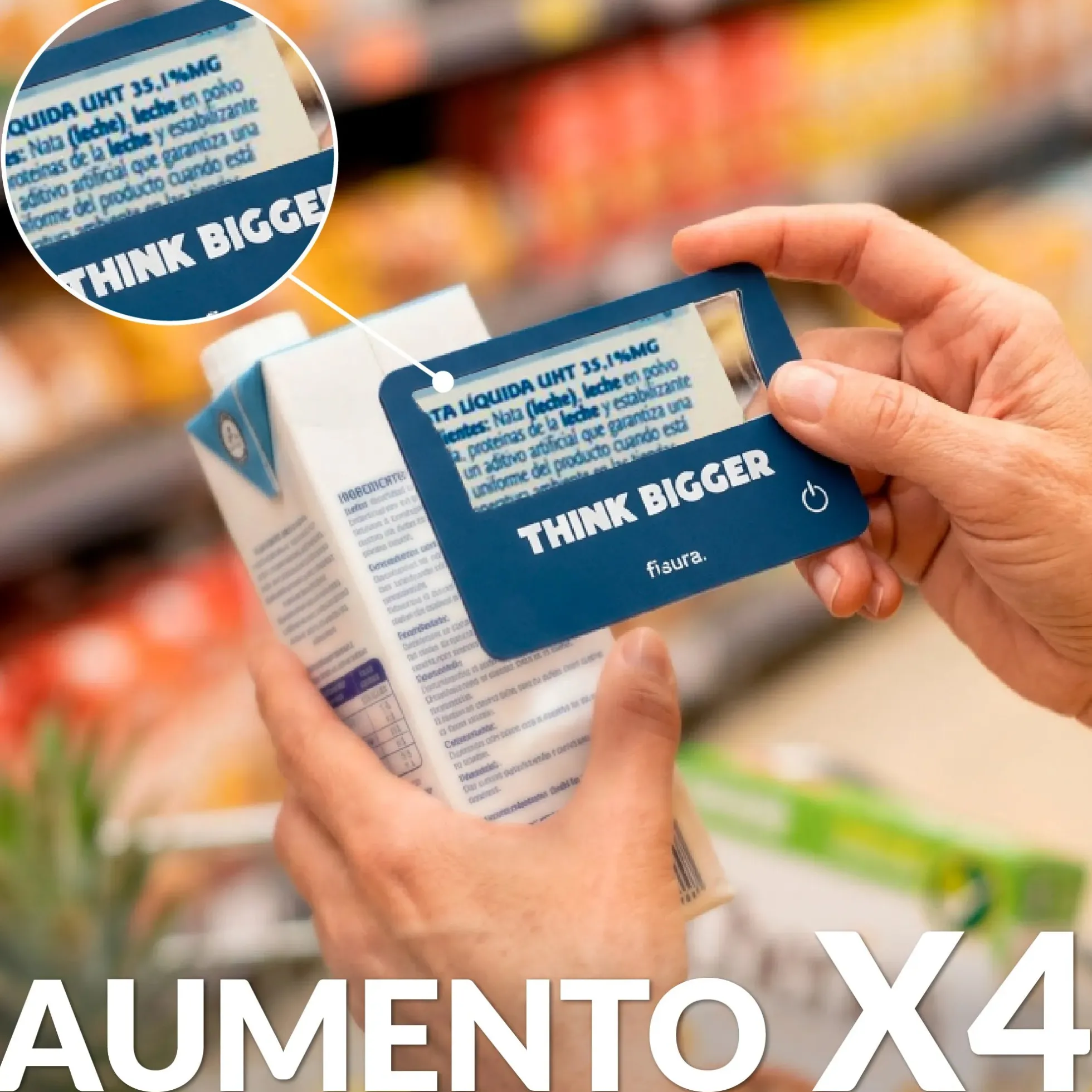 Lupa de aumento "Think bigger"