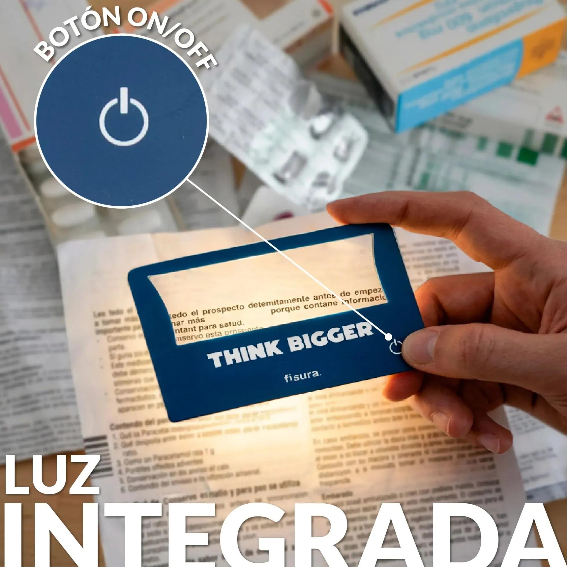 Lupa de aumento "Think bigger"